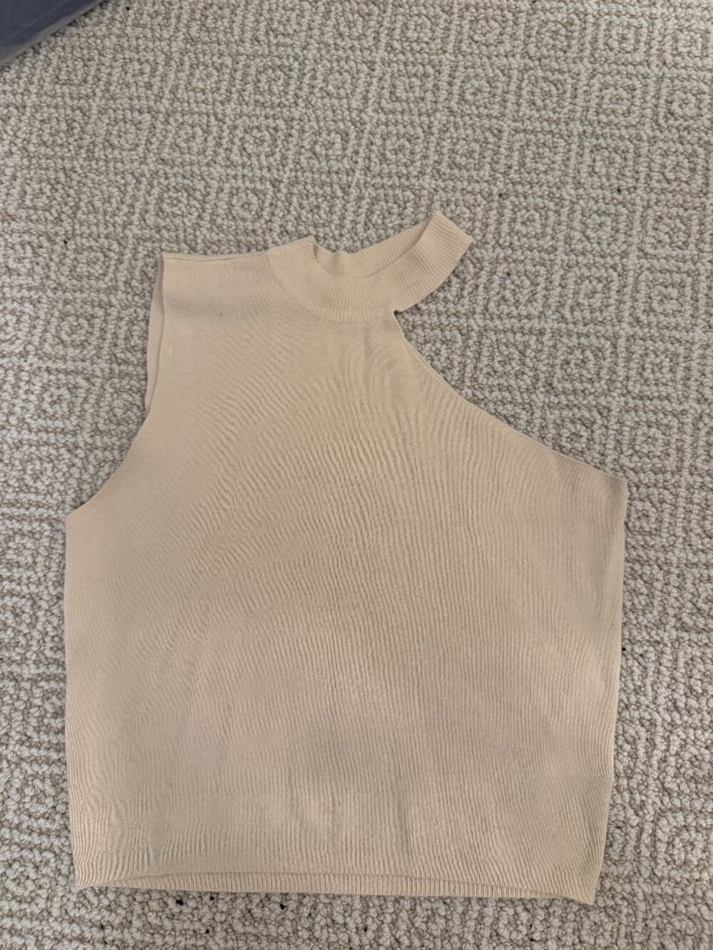 Lelis tan one shoulder tank